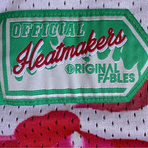 Original Fables White and Green Original Sin Jersey with Red Petals Size Small - Picture 4 of 6